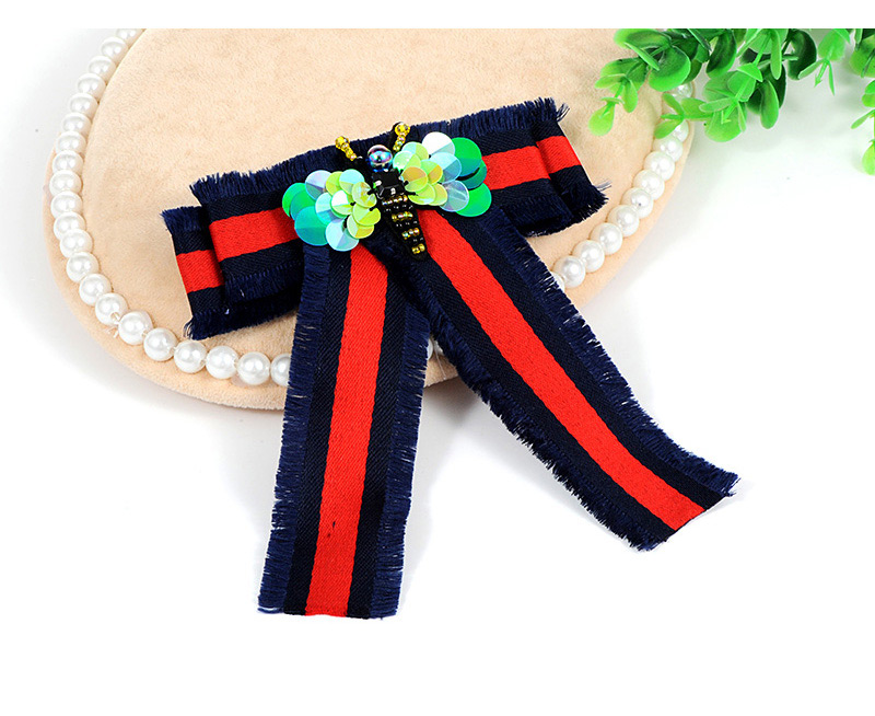 Fashion Red+green Insect Decorated Bowknot Shape Brooch,Korean Brooches