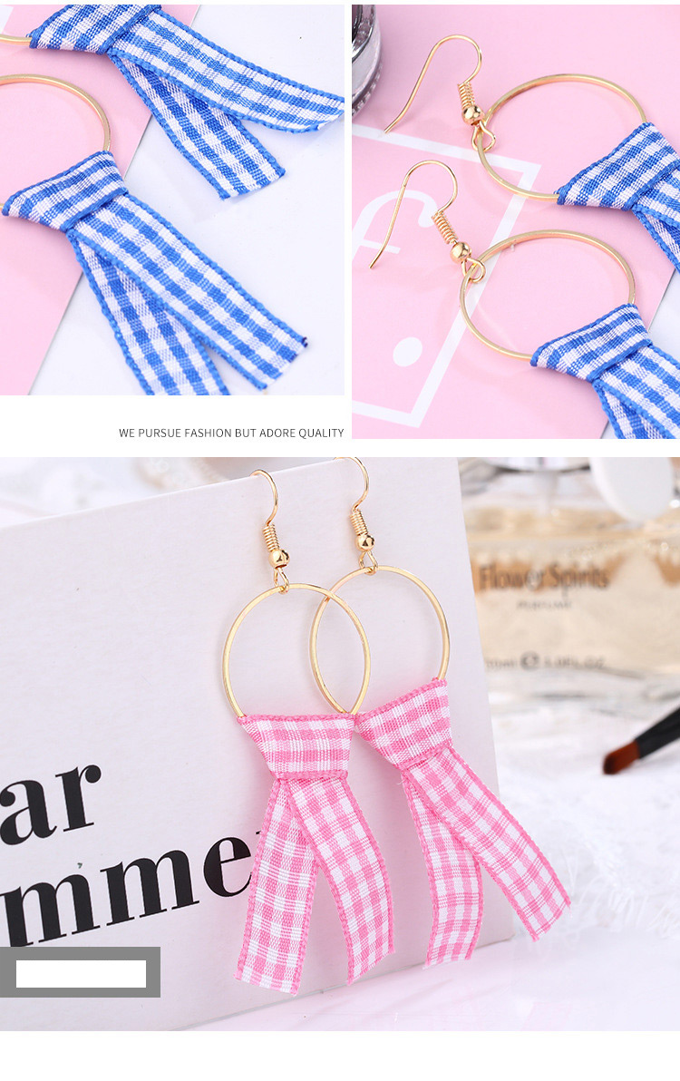 Fashion Red+blue Color-matching Decorated Earrings,Drop Earrings