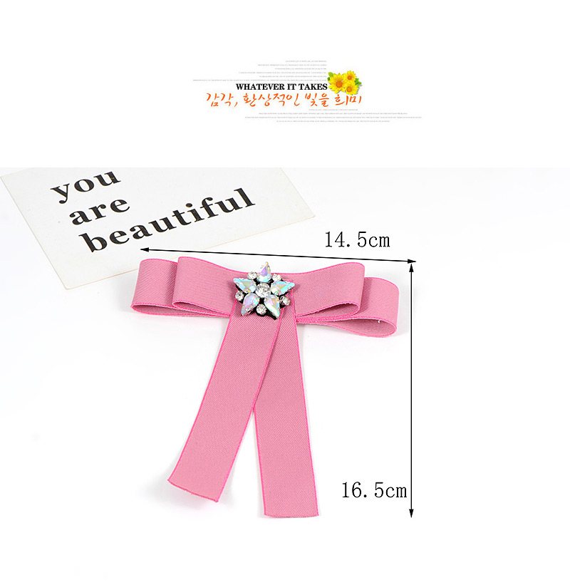 Elegant Pink Diamond Decorated Brooch,Korean Brooches