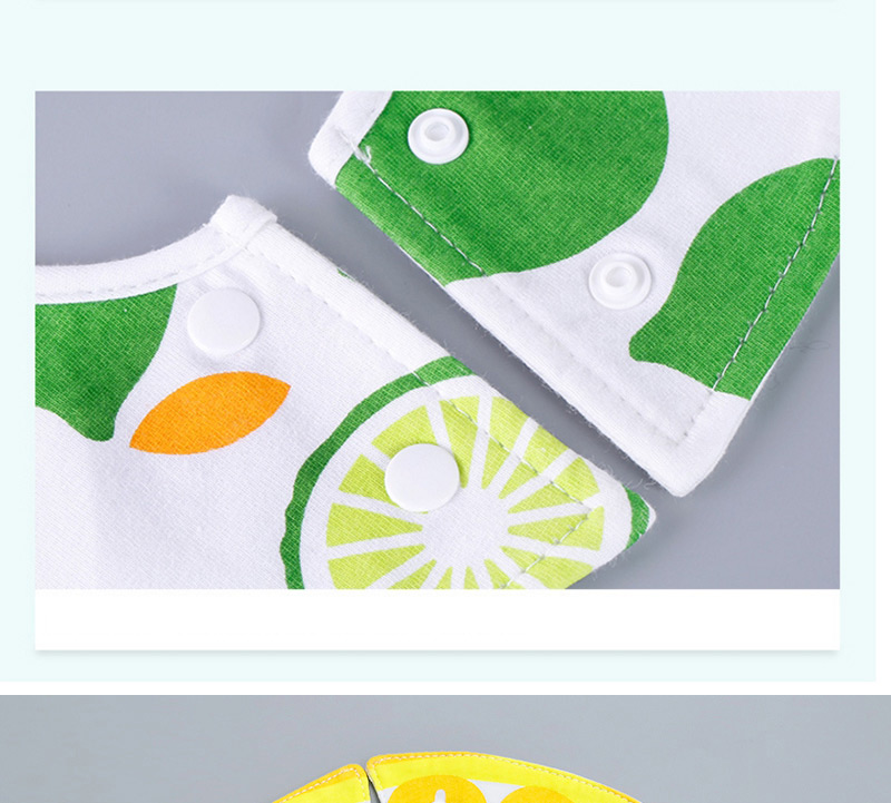 Lovely Green Lemon Pattern Decorated Bib,Household goods