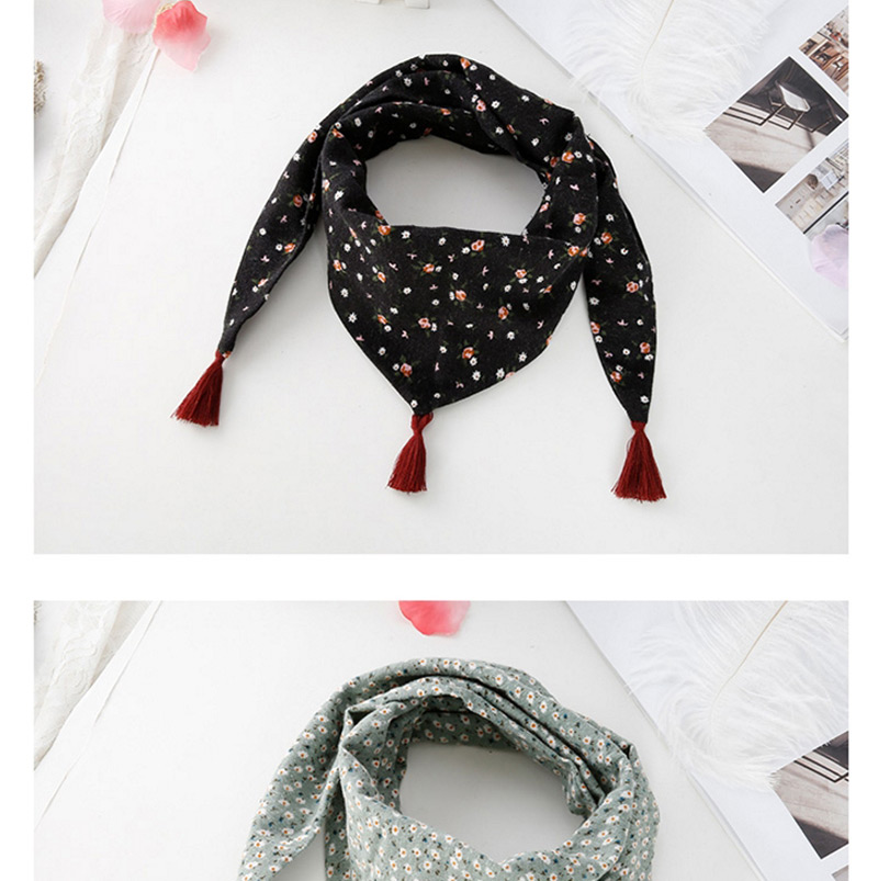 Fashion Navy Tassel Decorated Scarf,Household goods