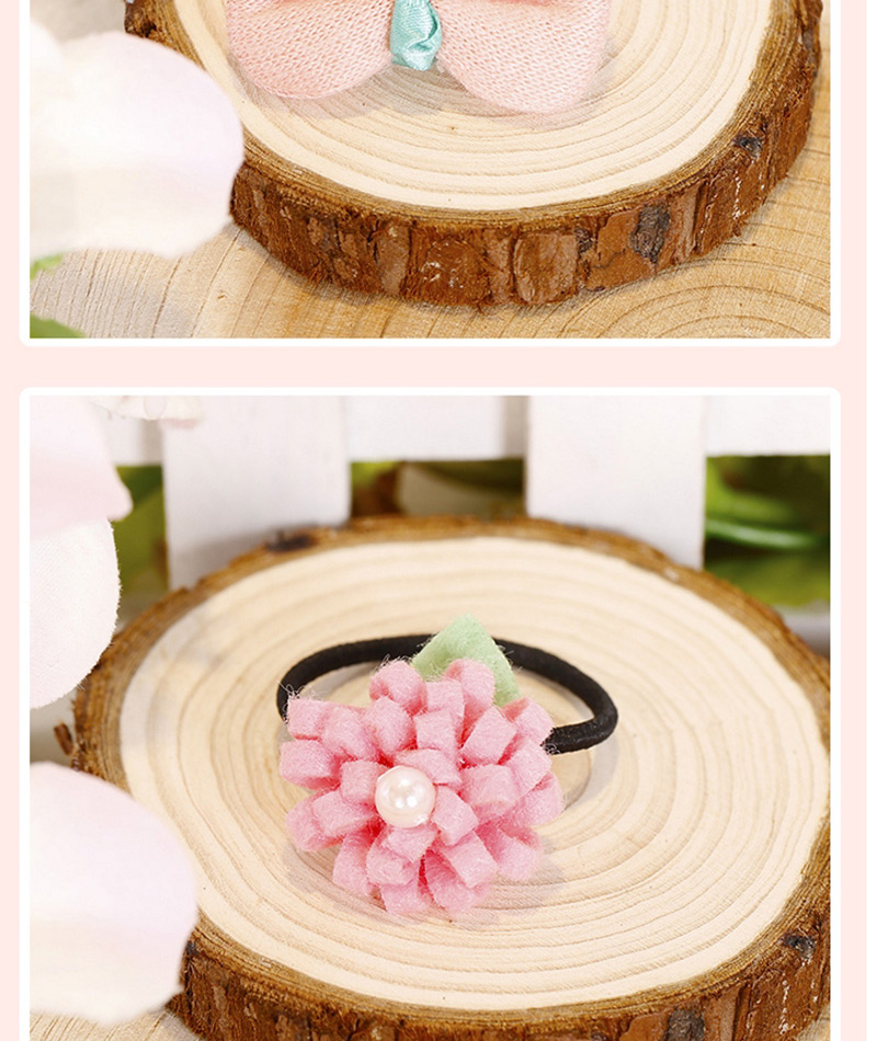 Fashion Pink Bowknot Shape Decorated Hair Band(1pcs),Hair Ring