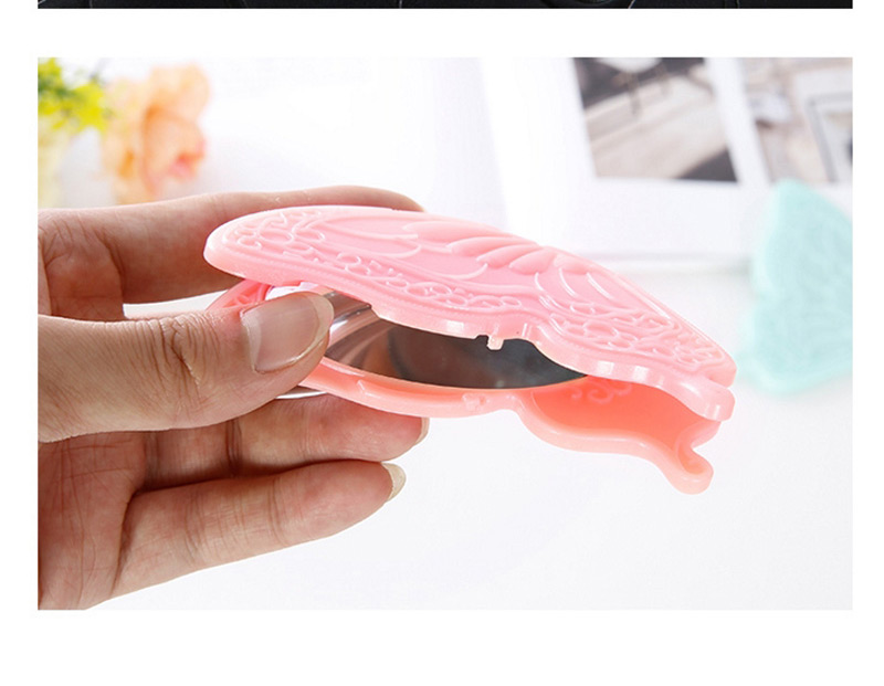 Fashion Pink Butterfly Shape Decorated Mirror,Household goods