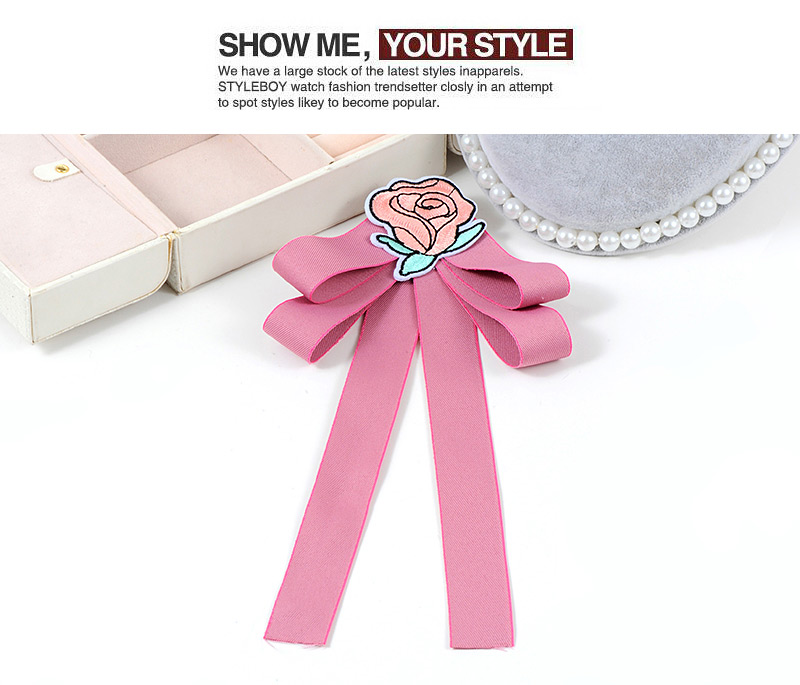 Elegant Pink Rose Shape Decorated Brooch,Korean Brooches