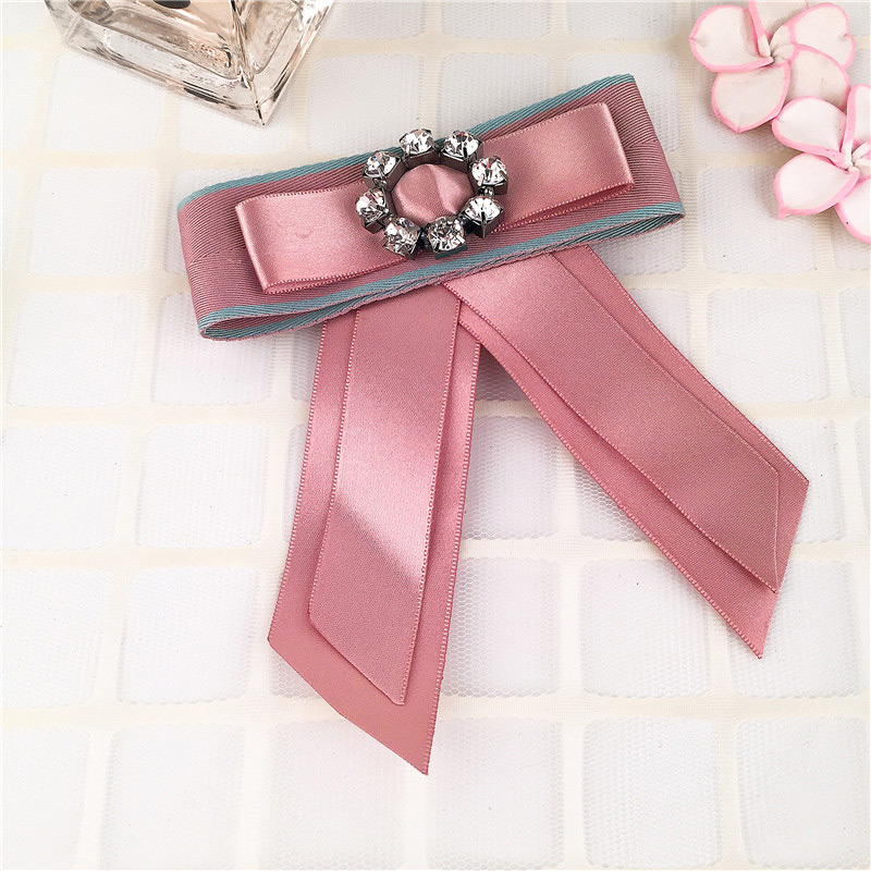 Trendy Gray Flower Decorated Double Layer Bowknot Brooch,Korean Brooches