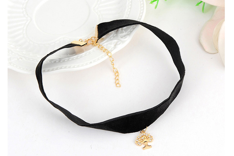Fashion Gold Color Tree Shape Decorated Choker,Multi Strand Necklaces