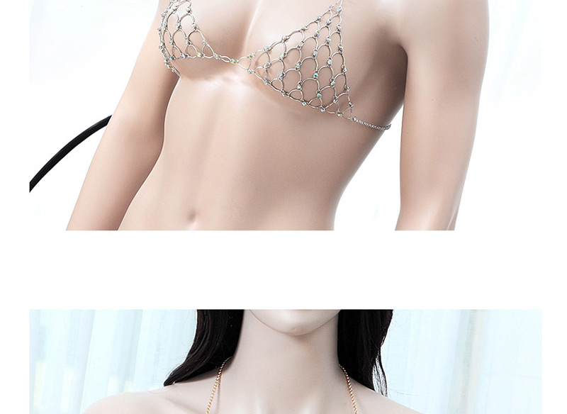 Fashion Silver Color Triangle Shape Decorated Body Chain,Body Piercing Jewelry