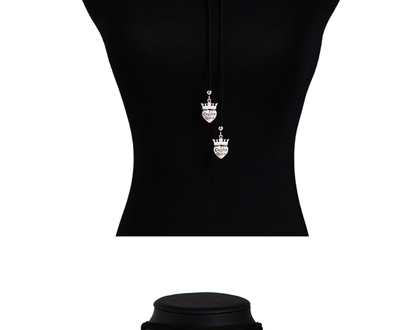 Fashion Black Heart Shape Decorated Choker,Multi Strand Necklaces