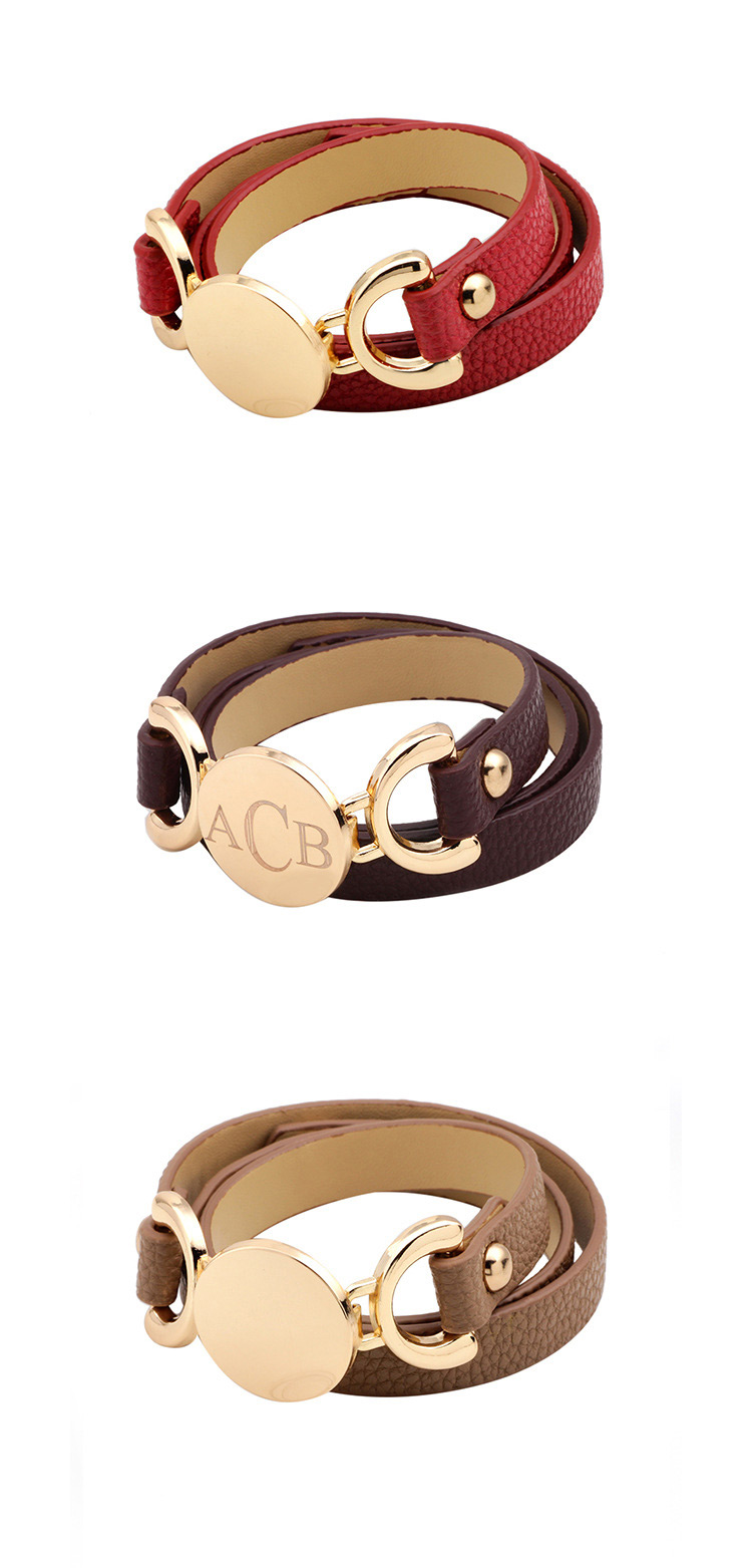 Fashion Coffee Pure Color Decorated Bracelet,Fashion Bracelets