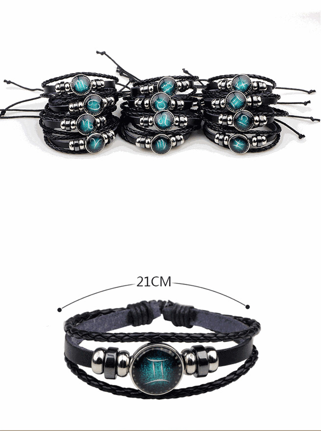 Fashion Black Pisces Pattern Decorated Bracelet,Fashion Bracelets