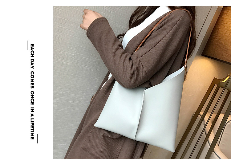 Fashion Black Pure Color Decorated Shoulder Bag ( 3pcs),Messenger bags
