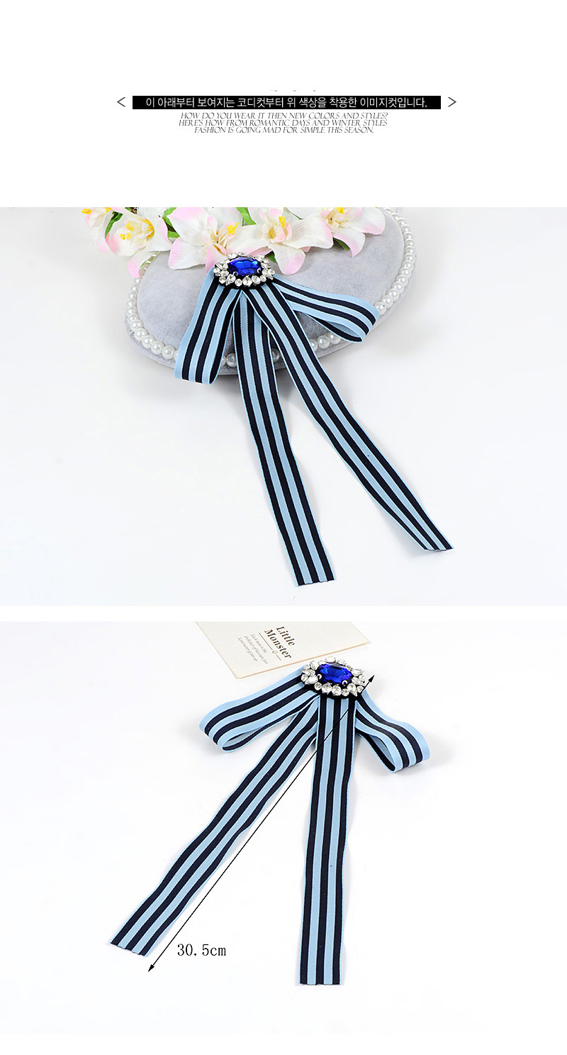 Fashion Pink Stripe Pattern Decorated Brooch,Korean Brooches