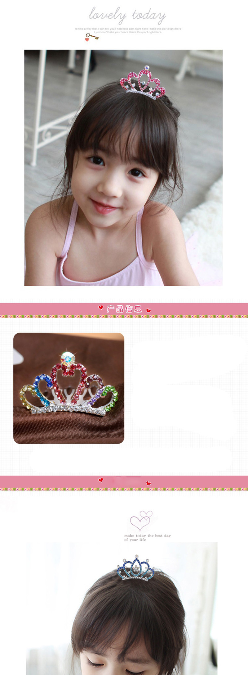 Lovely Pink Hollow Out Decorated Hairpin,Kids Accessories