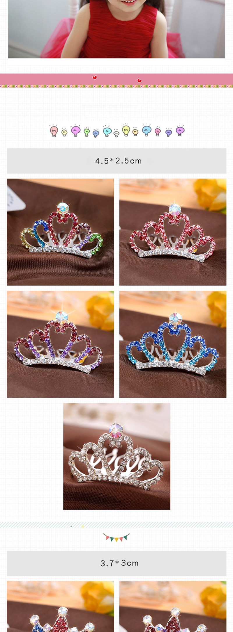 Lovely White Color-matching Decorated Hairpin,Kids Accessories