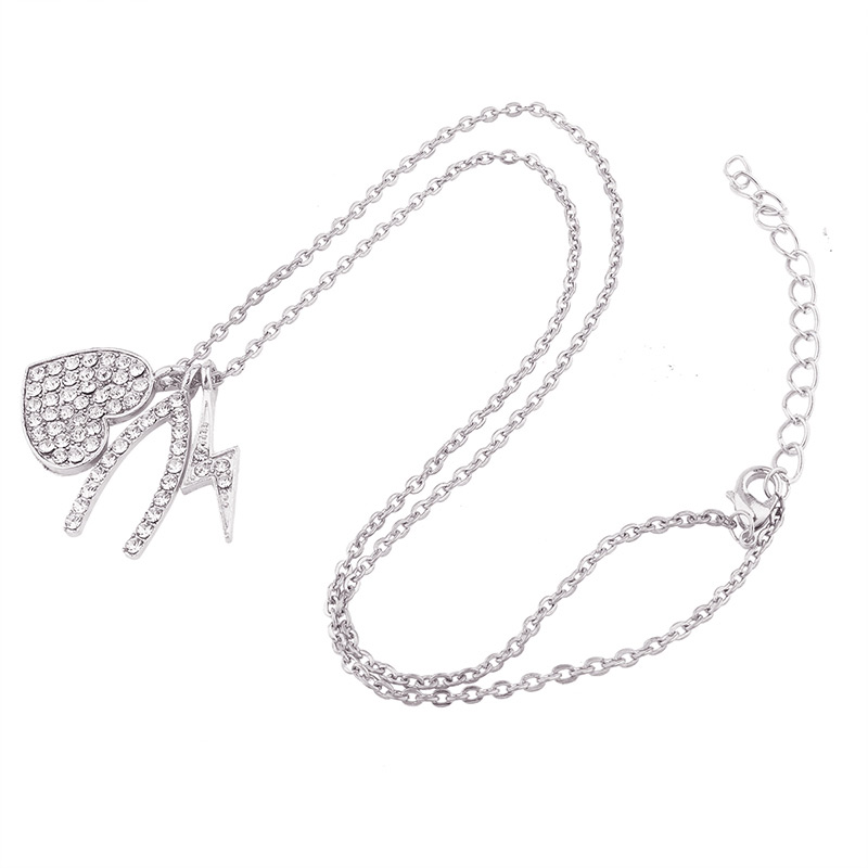 Fashion Black Heart Shape Pendant Decorated Necklace,Pendants