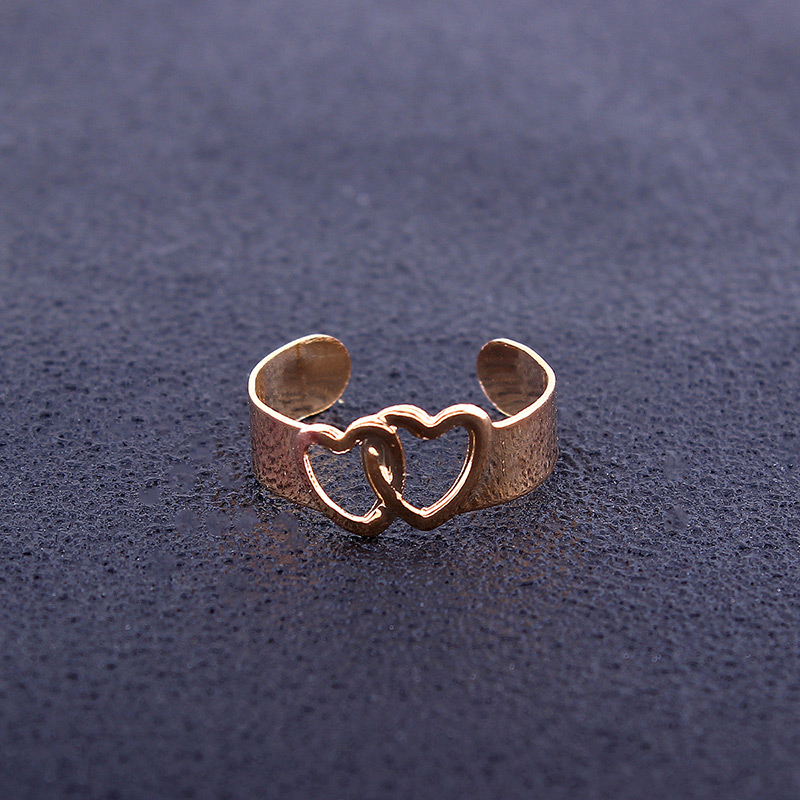 Fashion Gold Color Heart Shape Decorated Ring Sets(8pcs),Rings Set