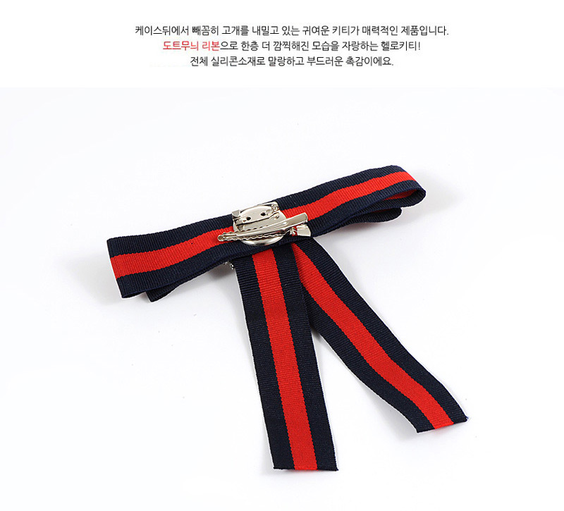 Trendy Red+navy Diamond Decorated Bowknot Shape Brooch,Korean Brooches