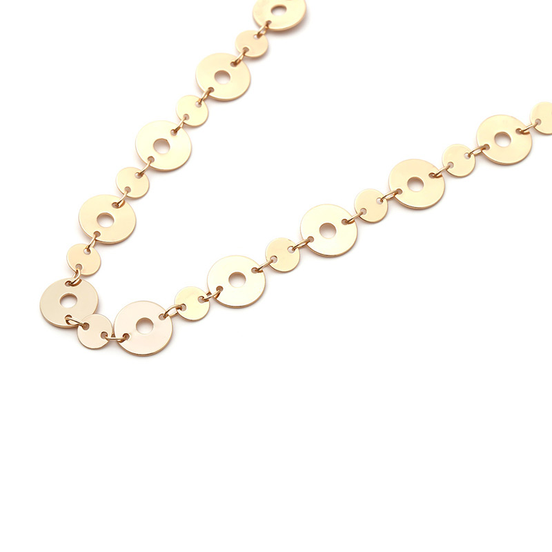Fashion Gold Color Round Shape Decorated Choker,Chains