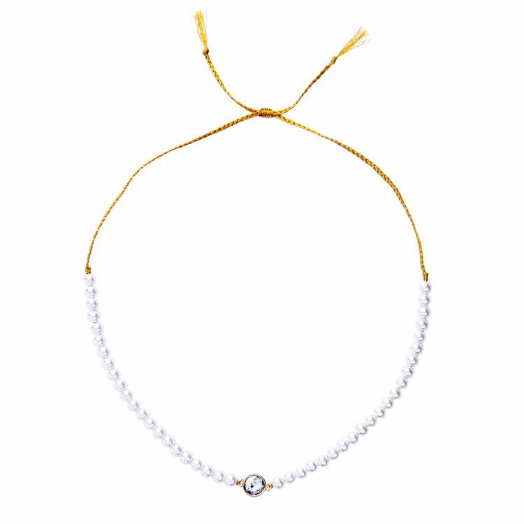 Fashion White Round Shape Decorated Necklace,Pendants