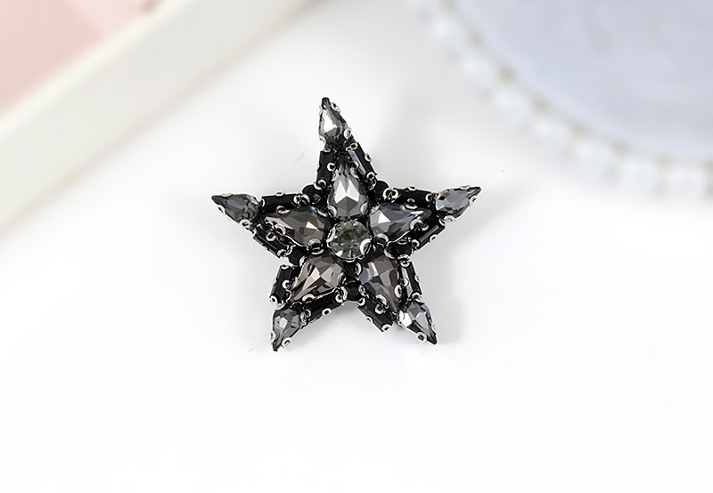Fashion Black Star Shape Decorated Simple Brooch,Korean Brooches