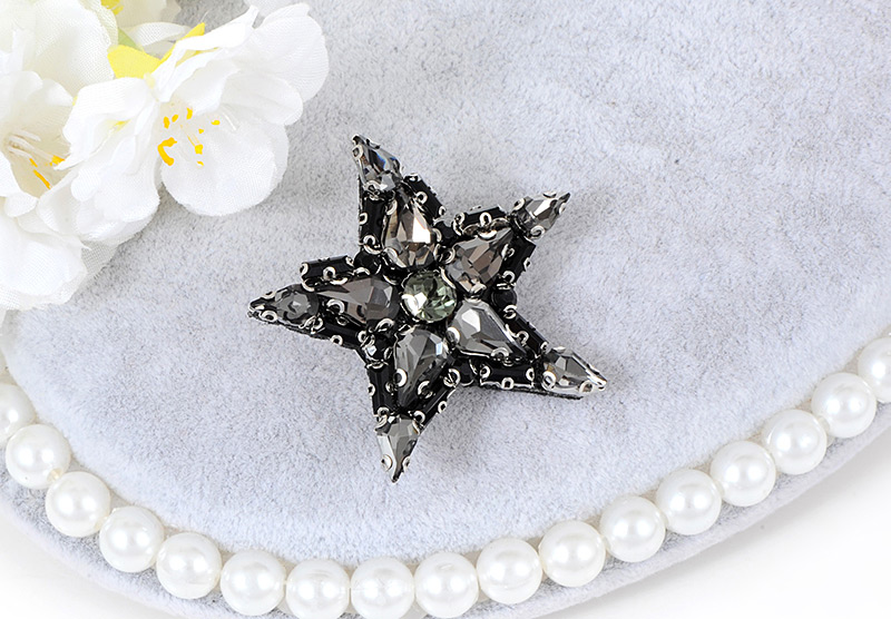 Fashion Black Star Shape Decorated Simple Brooch,Korean Brooches