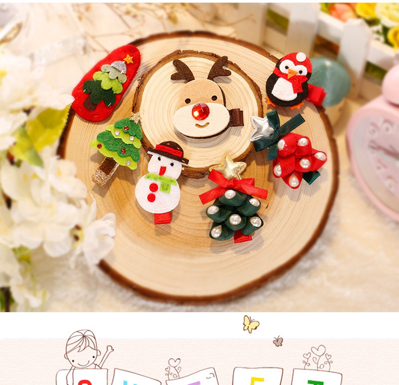 Fashion Multi-color Penguin Shape Decorated Christmas Hairpin,Kids Accessories