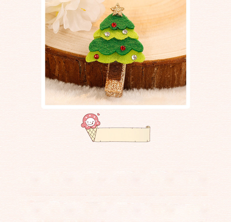 Fashion White+green Santa Claus Decorated Christmas Hairpin,Kids Accessories