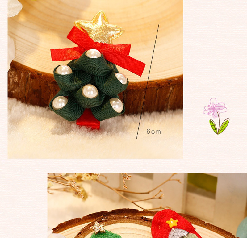 Fashion Red Hat Shape Decorated Christmas Hairpin,Kids Accessories