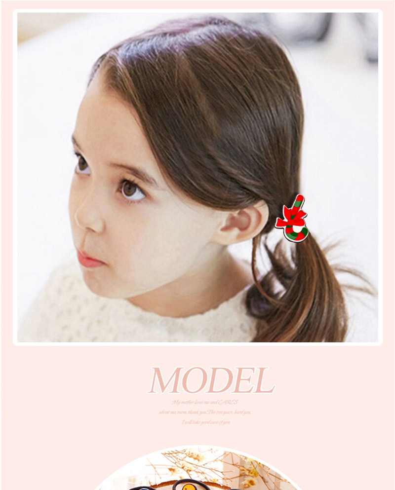 Fashion Red+green Crutch Shape Decorated Christmas Hair Band,Kids Accessories