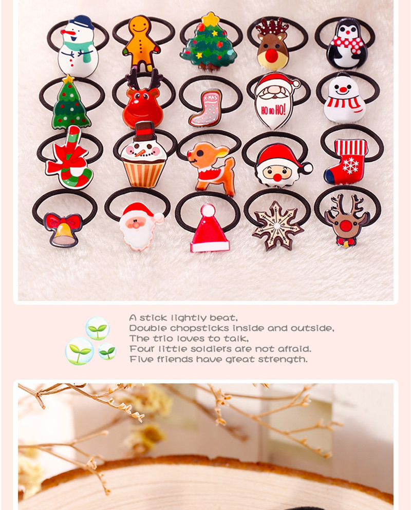 Fashion Red+white Hat Shape Decorated Christmas Hair Band,Kids Accessories