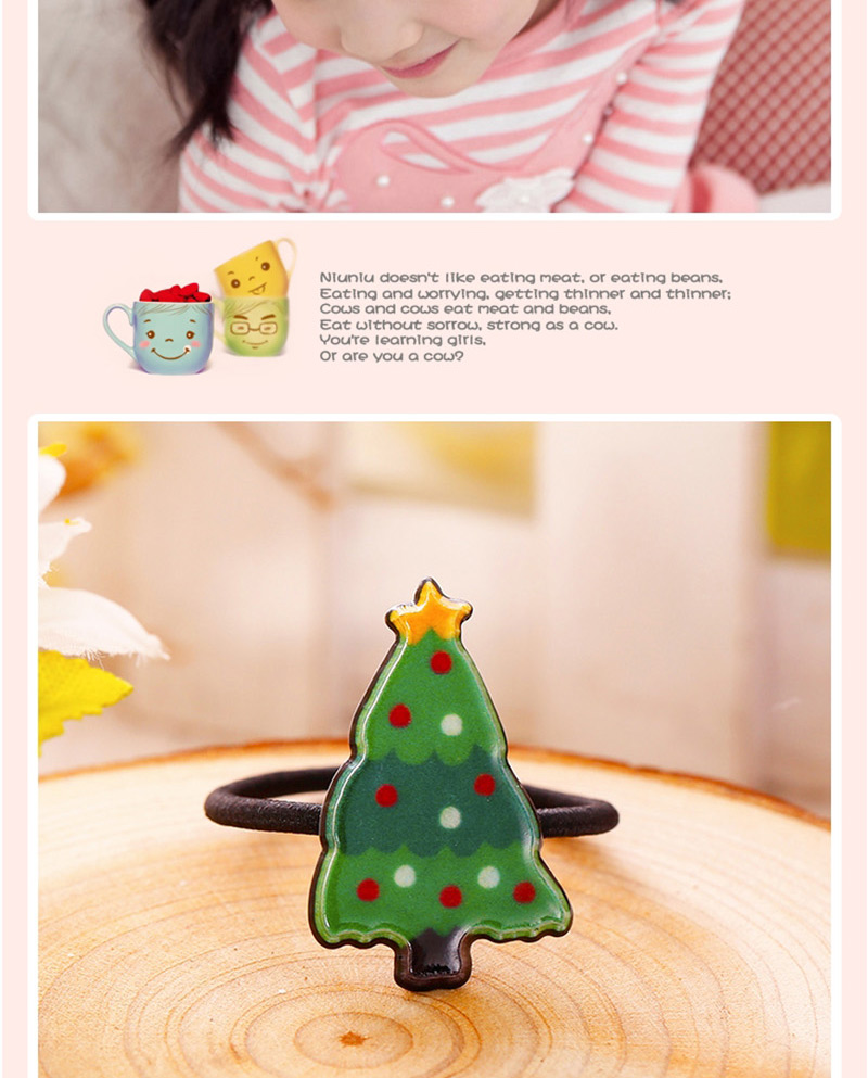 Fashion Green Tree Shape Decorated Christmas Hair Band,Kids Accessories