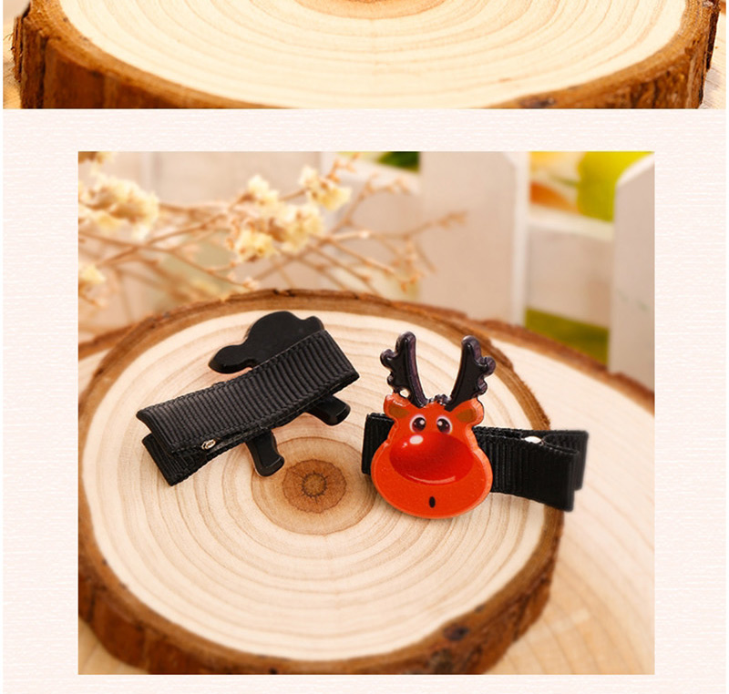 Fashion Yellow Deer Shape Decorated Christmas Hairpin,Kids Accessories