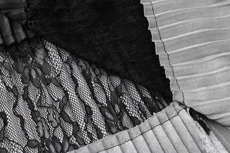 Fashion Black Lace Decorated Dress,Skirts