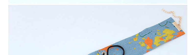 Fashion Blue Bowknot Shape Design Simple Choker,Chokers