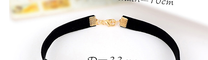 Fashion Red+black Love Pattern Decorated Simple Choker,Chokers