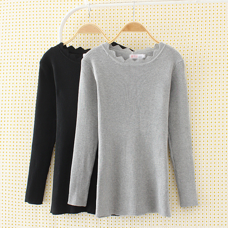Elegant Black Pure Color Decorated Sweater,Plus Size