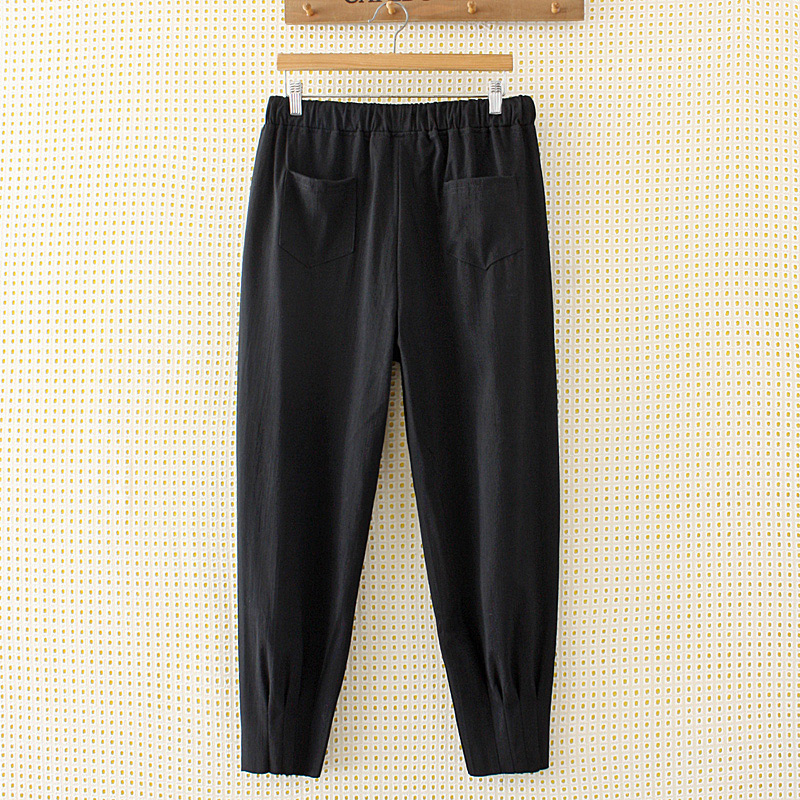 Fashion Black Shield Shape Decorated Pants,Plus Size