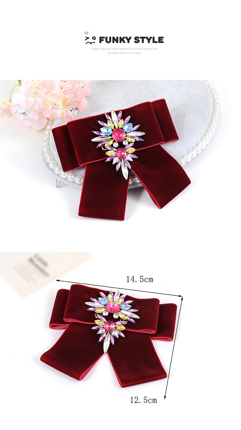 Elegant White Round Shape Diamond Decorated Brooch,Korean Brooches