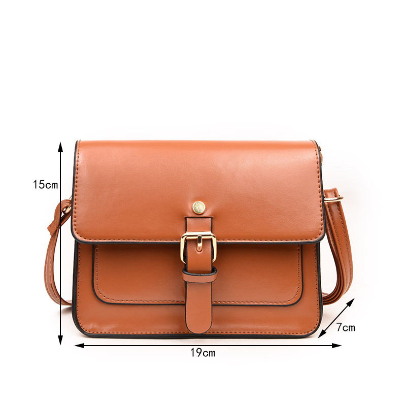 Fashion Light Brown Belt Buckle Shape Decorated Bag,Shoulder bags