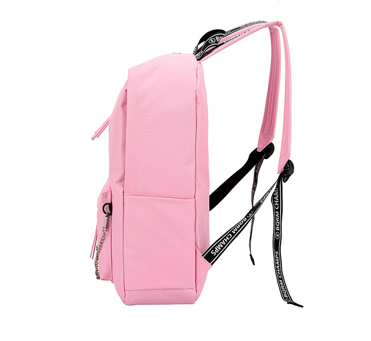 Fashion Pink Chain Decorated Backpack,Backpack