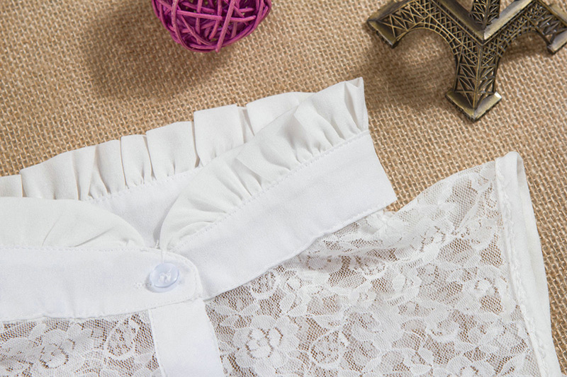Elegant White Lace Decorated Fake Collar,Thin Scaves