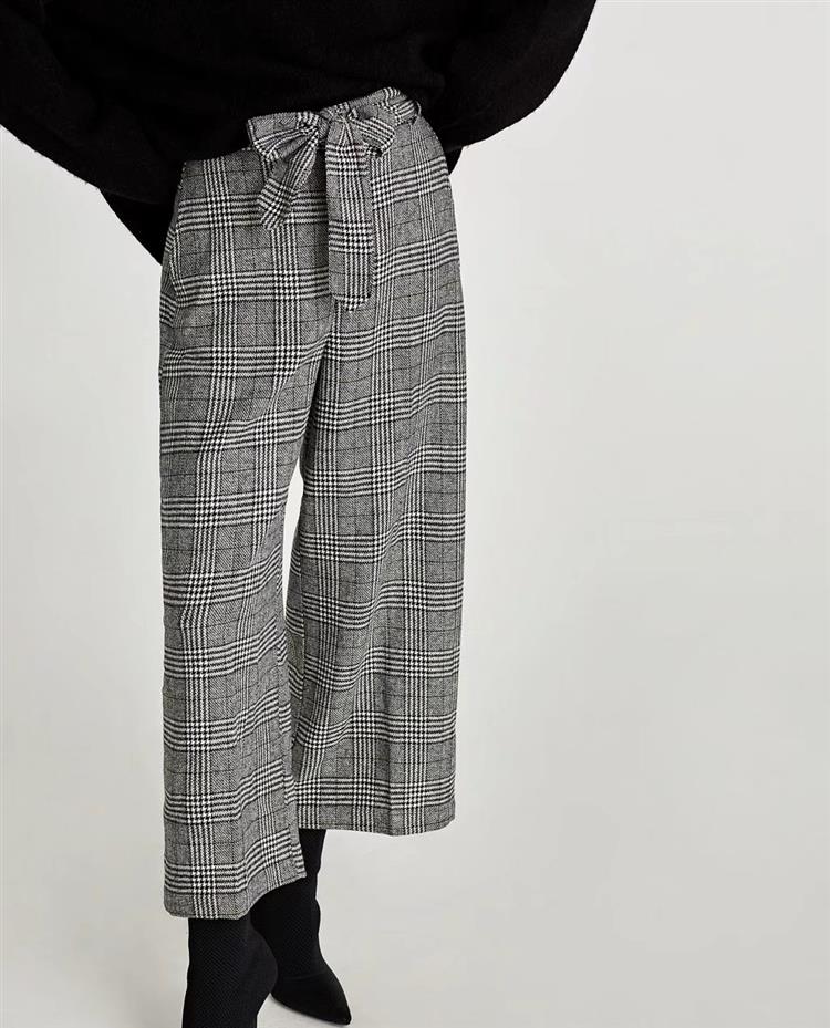 Elegant Gray Bowknot Shape Decorated Pants,Pants