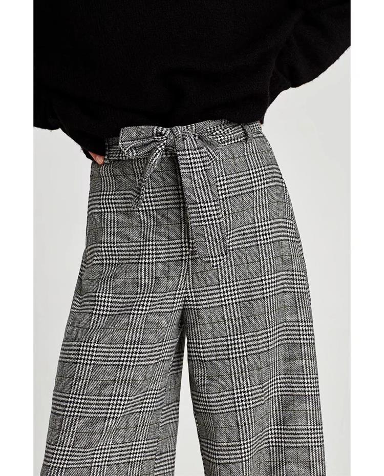 Elegant Gray Bowknot Shape Decorated Pants,Pants