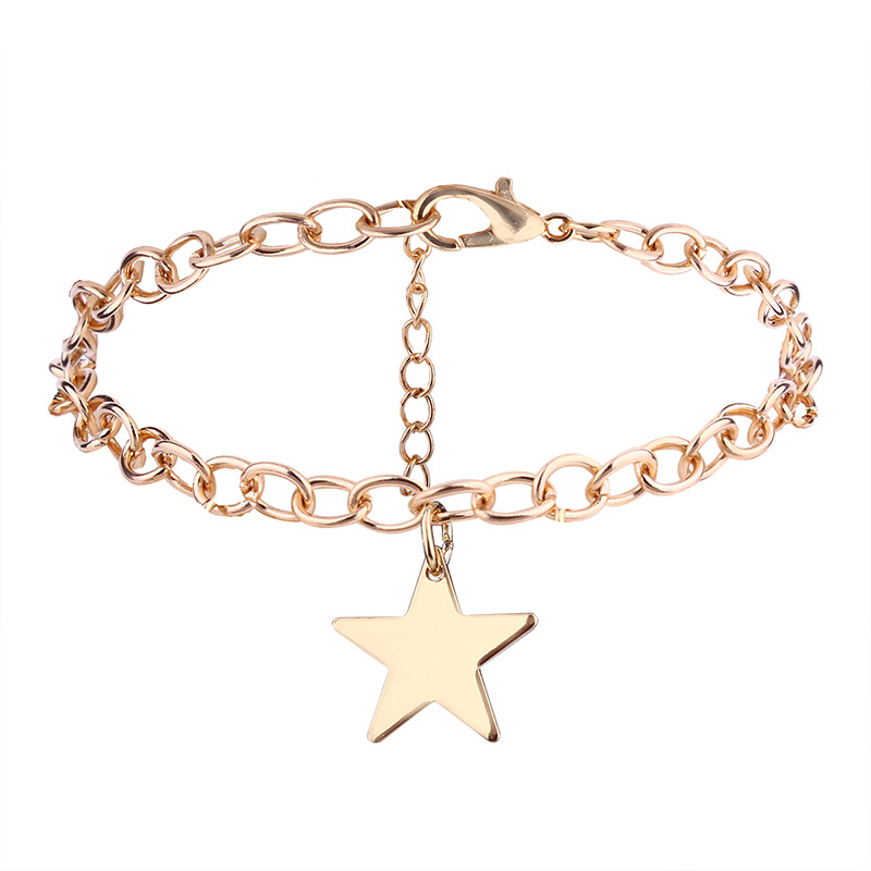 Elegnt Gold Color Star Shape Decorated Bracelet,Fashion Bracelets