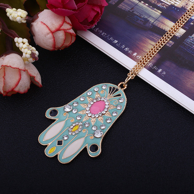 Personality Green Color-matching Decorated Necklace,Pendants