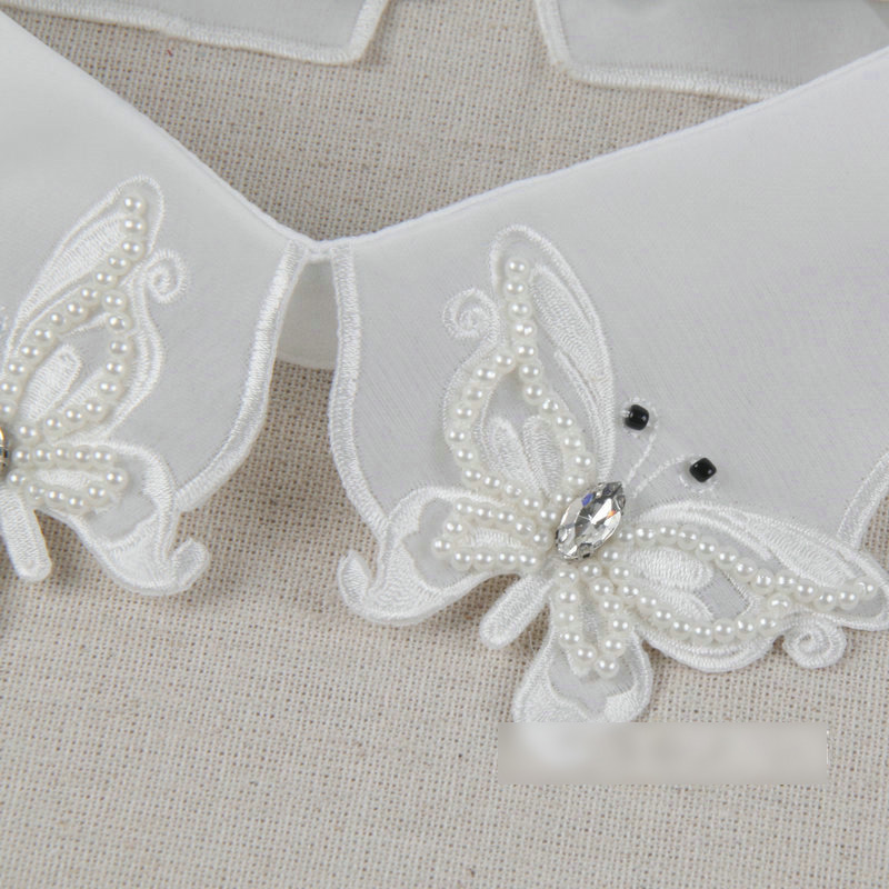 Fashion White Butterfly Shape Decorated Fake Collar,Thin Scaves