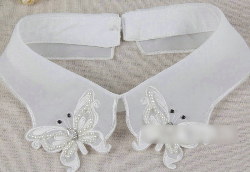 Fashion White Butterfly Shape Decorated Fake Collar,Thin Scaves