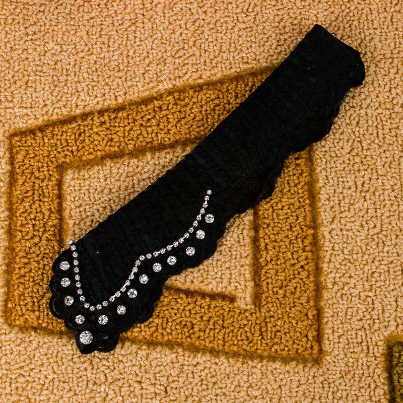 Fashion Black Diamond Decorated Fake Collar,Thin Scaves