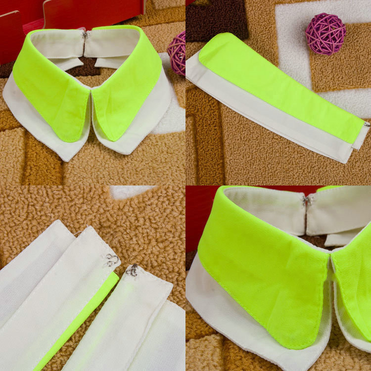 Fashion Green Color Matching Decorated Fake Collar,Thin Scaves