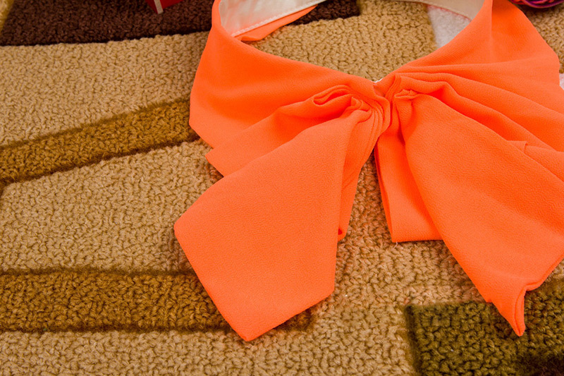 Fashion Orange Pure Color Decorated Fake Collar,Thin Scaves